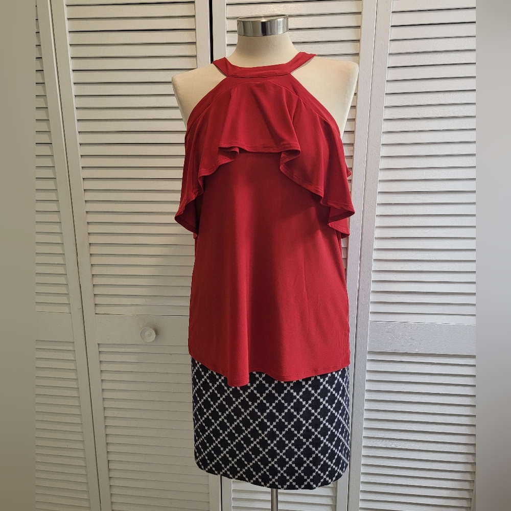 PRELUDE COLD SHOULDER TOP NWT - Picture 3 of 5
